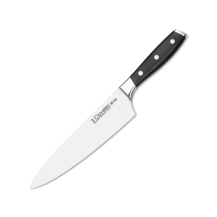 3 Claveles Toledo - Cuchillo Cocinero Profesional 20 cm Acero Inoxidable