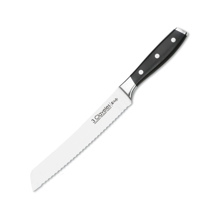 3 Claveles Toledo - Cuchillo de Panero Profesional 20 cm Acero Inoxidable