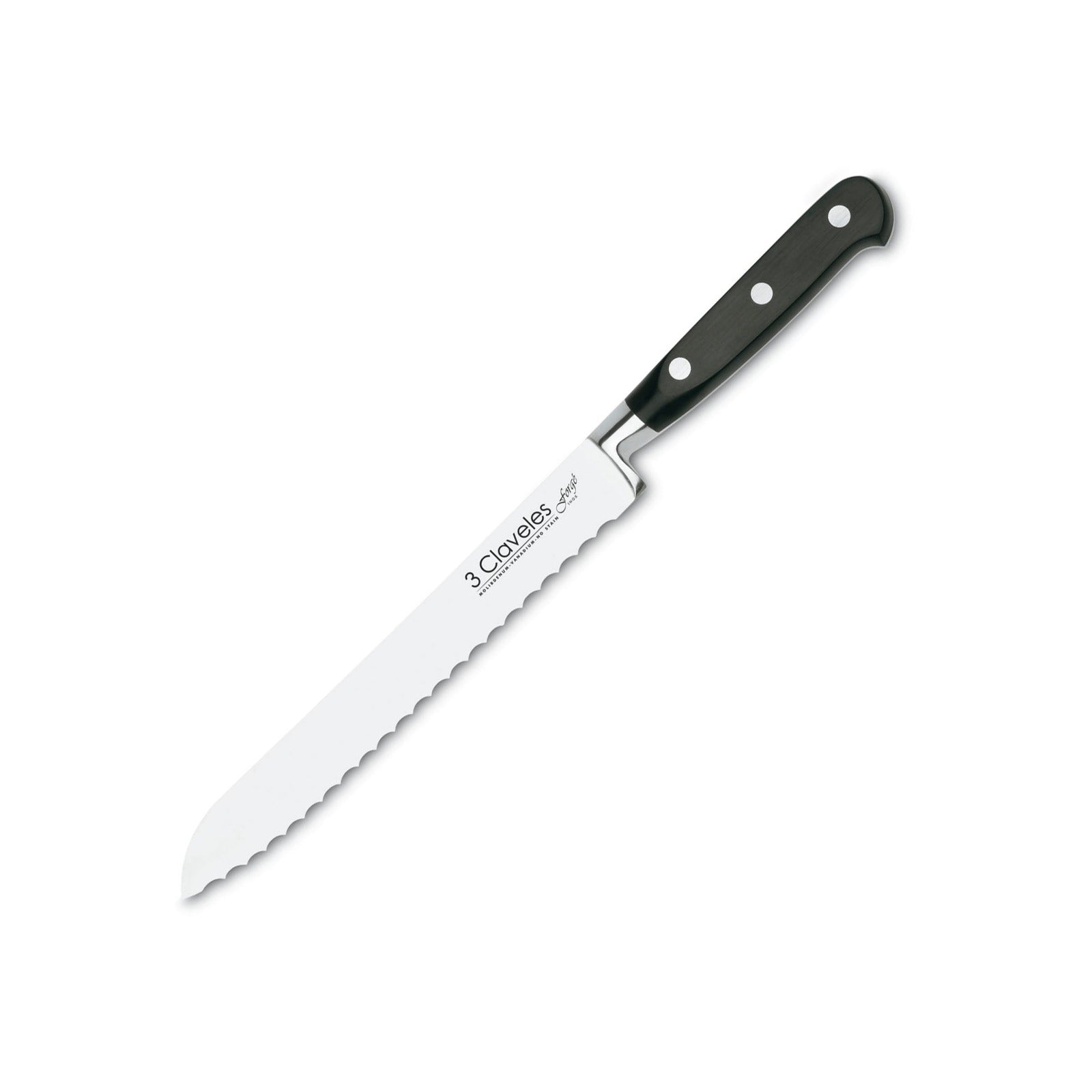 3 Claveles Forgé - Cuchillo Panero Profesional 20 cm Acero Inoxidable