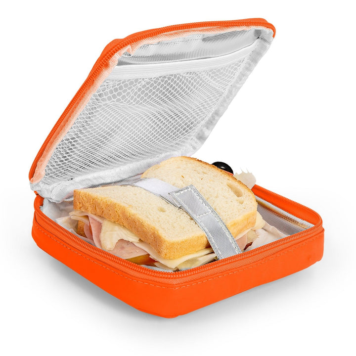 IRIS Kids - Porta Sandwich Infantil Termoinsulado con Mosquetón, Naranja