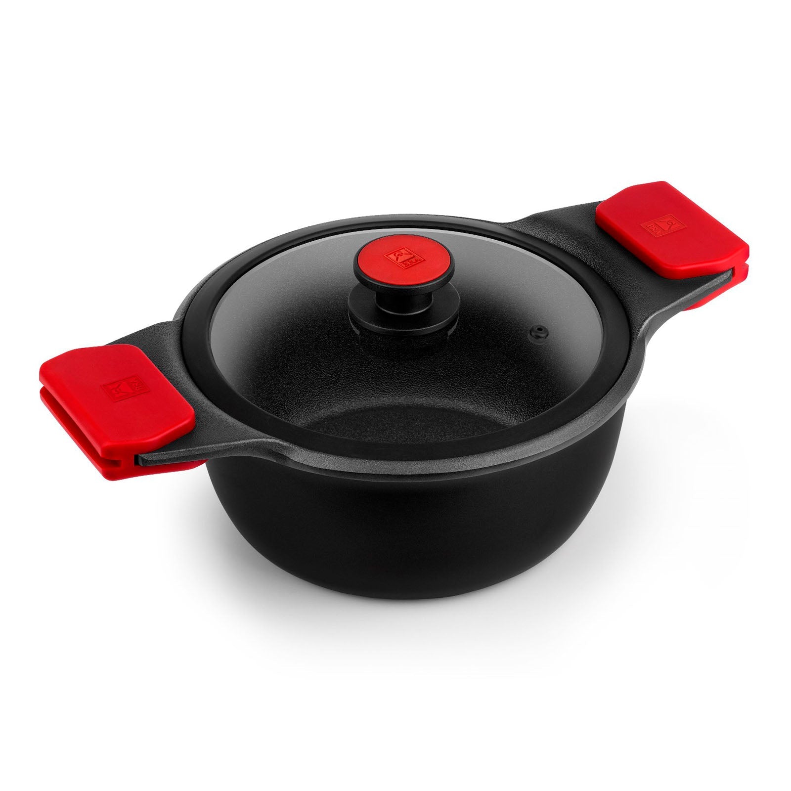 BRA Infinity - Cacerola Alta 32 cm con Tapa y Asas. Apto Inducción y Horno