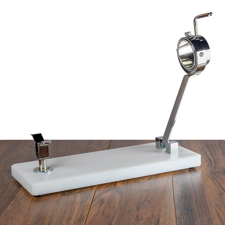 BELLO Mont Blanc - Soporte Jamonero Plegable en Fibra y Acero con Cabezal Giratorio. Blanco