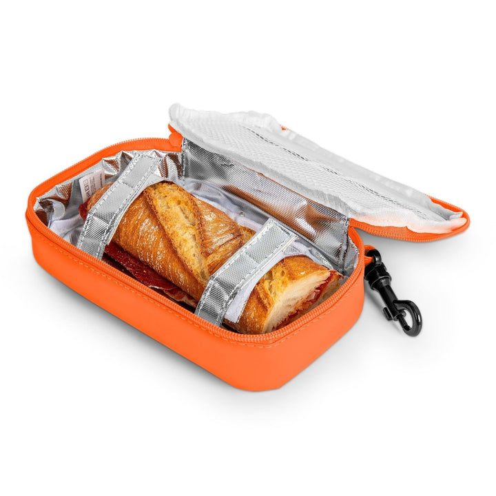 IRIS Kids - Porta Bocadillos Infantil Termoinsulado con Mosquetón, Naranja