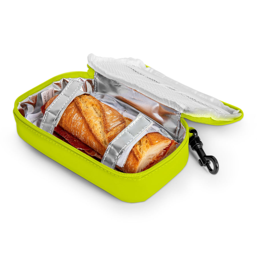 IRIS Kids - Porta Bocadillos Infantil Termoinsulado con Mosquetón, Verde