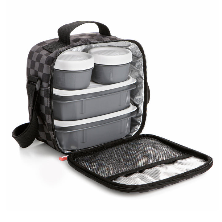 TATAY Urban Food Casual - Bolsa Térmica Porta Alimentos 3L con Recipientes, Chess