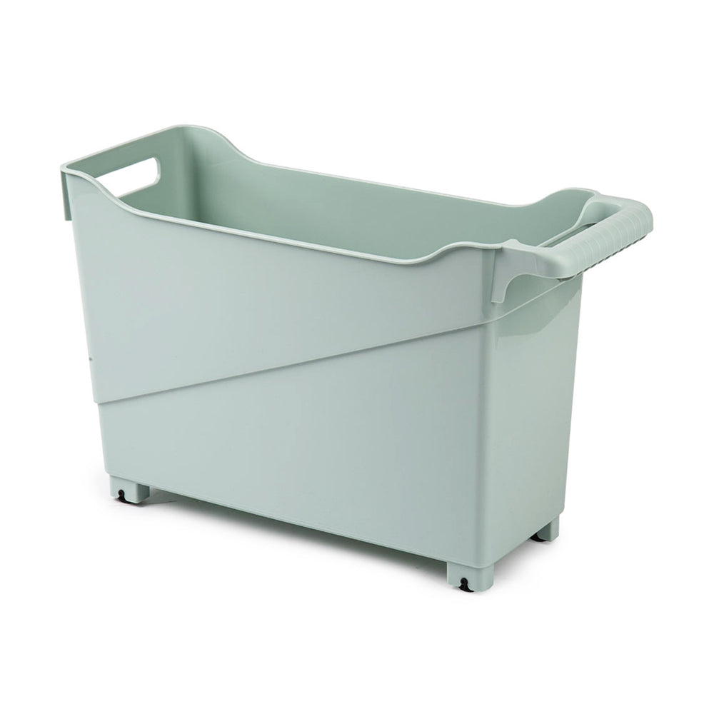 Plastic Forte - Cesta Organizadora con Ruedas Nº 1. Ideal Bajo Fregadero. Verde