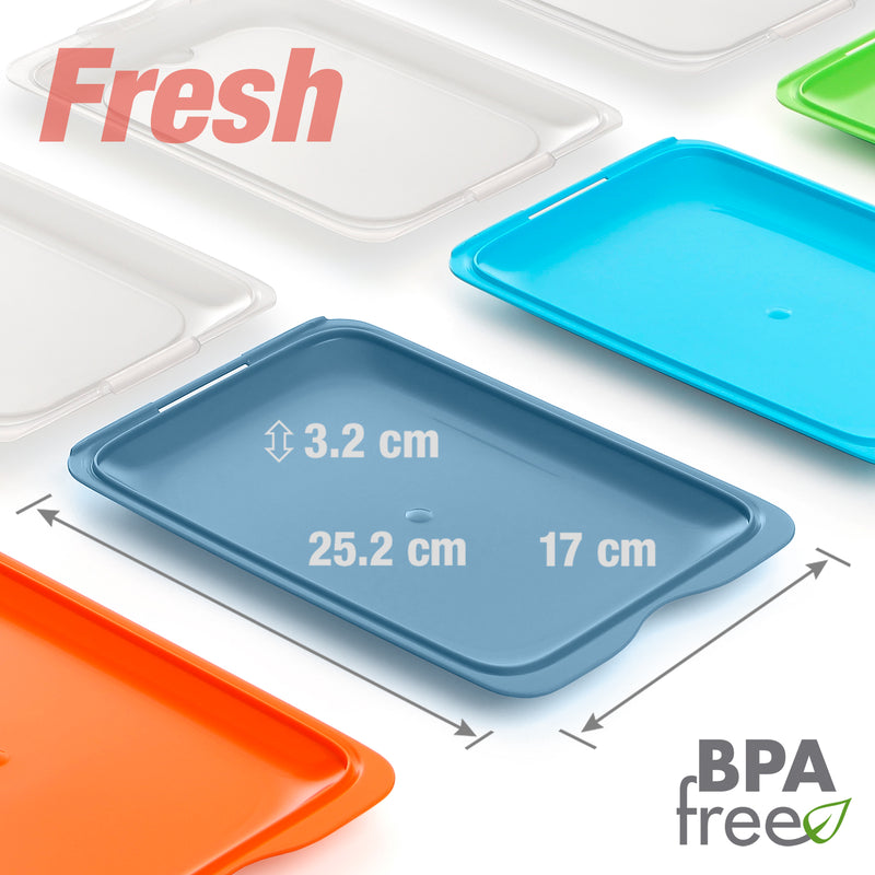 TATAY Fresh - Recipiente Porta Embutidos y Alimentos Apilable. Color Ocean