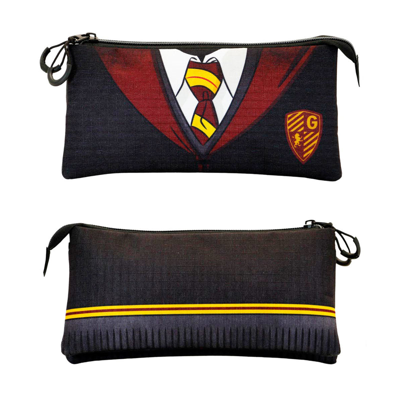 ColePack Harry Potter - Estuche Triple de 2 Cremalleras con Material Escolar. Uniform