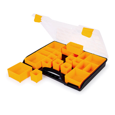 PLASTIKEN Titanium Cube - Maletín Organizador de 41 cm con 21 Cubos Extraíbles