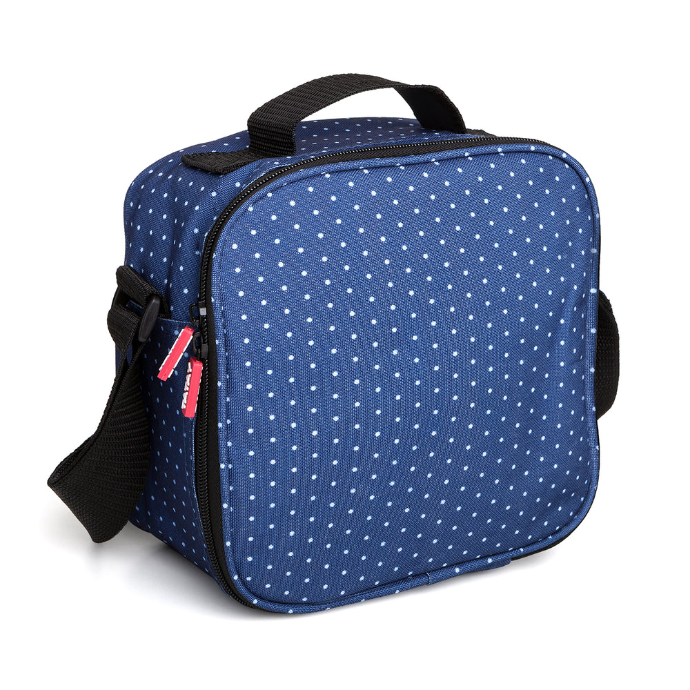 TATAY 1167508 - Kit Bolsa Térmica Porta Alimentos Urban Food Casual y Botella Urban Drink, Dots Azul