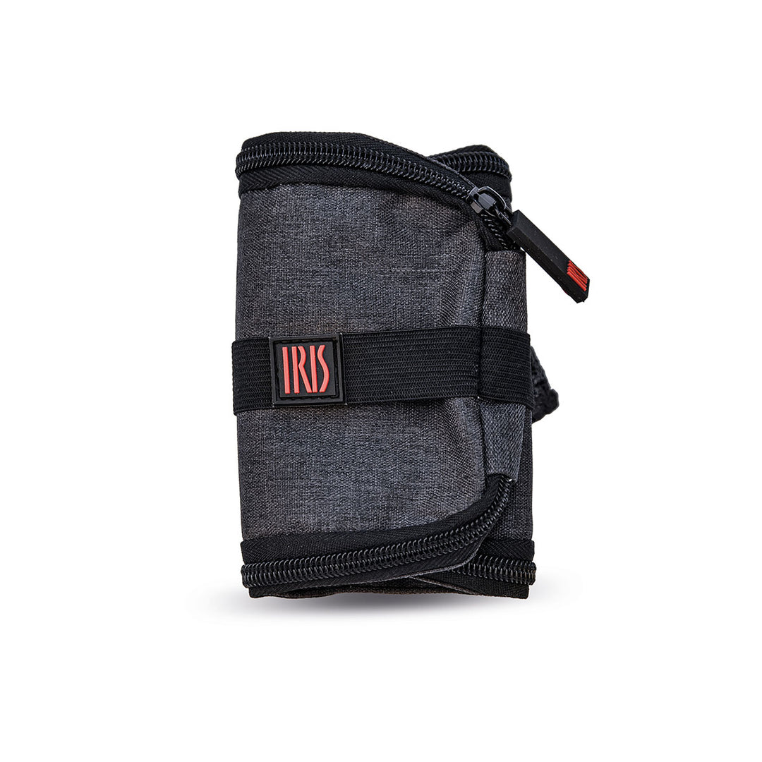 IRIS Zipper Roll - Porta Bocadillos Plegable y Flexible con Cierre de Cremallera. Negro