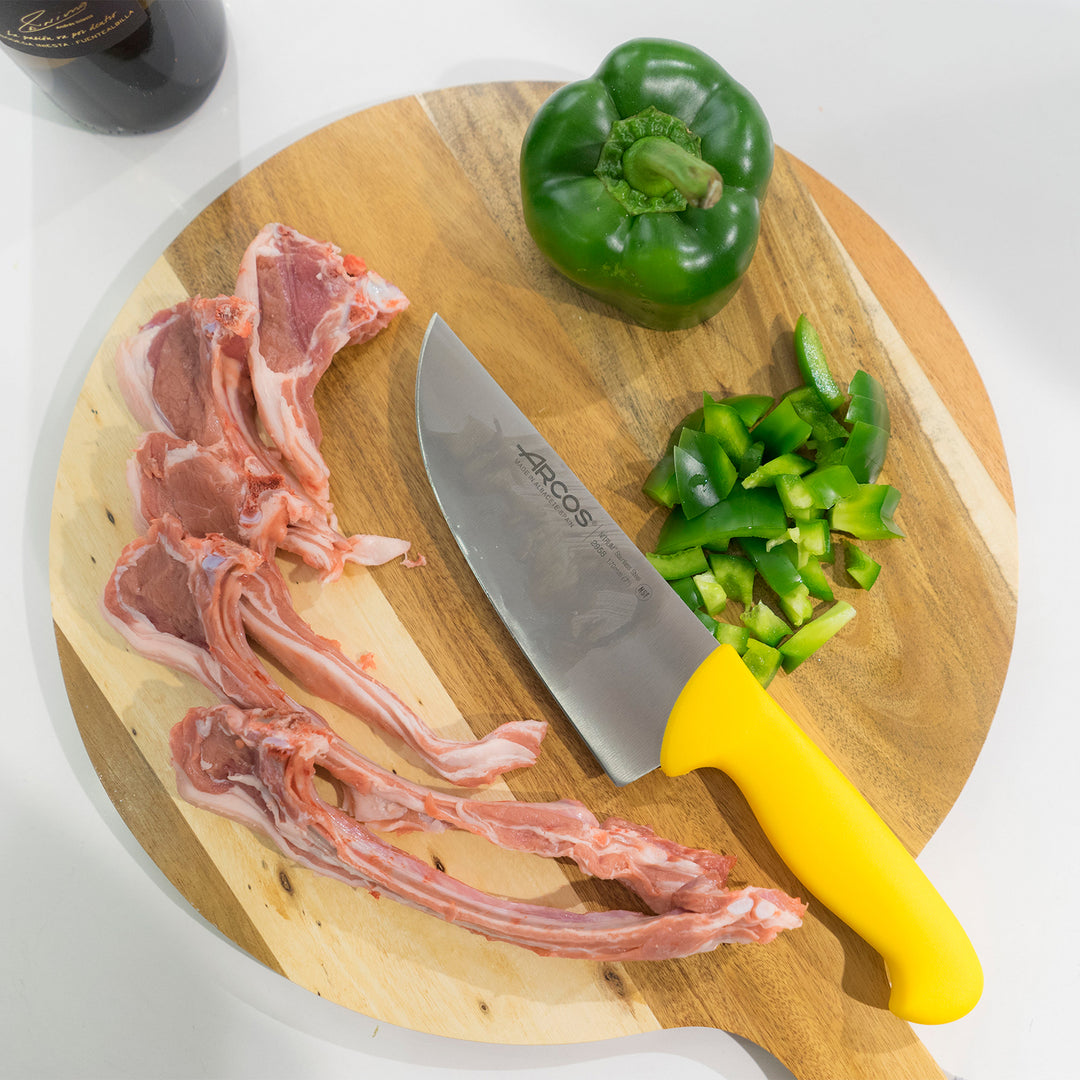 ARCOS Serie 2900 - Cuchillo Profesional Cocinero 25 cm Acero NITRUM. Amarillo