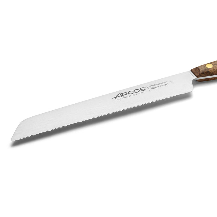 ARCOS Nórdika - Cuchillo Panero 20 cm Acero Inoxidable Nitrum. Mango de Ovengkol