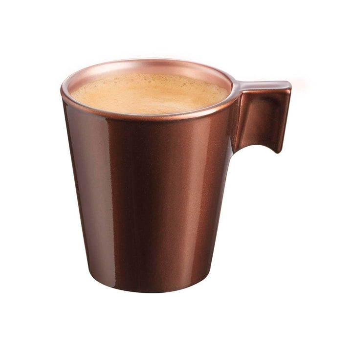 Luminarc Flashy - Taza de Café de 8 cl en Vidrio Templado. Chocolate