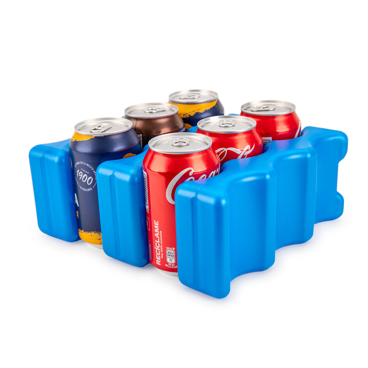 Plastic Forte - Lote de 3 Acumuladores de Frío para Latas Nº 1 para Neveras. Azul