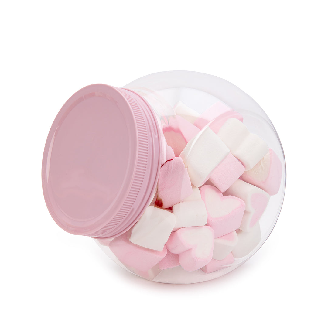 Plastic Forte - Bote para Golosinas Candy 2L con 2 Posiciones. Ideal Despensa. Rosa