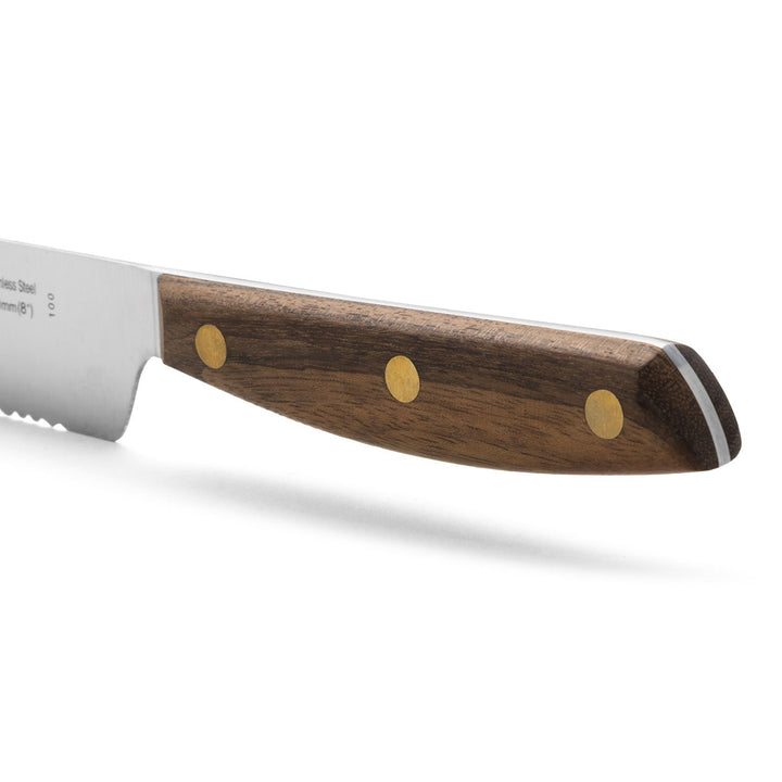 ARCOS Nórdika - Cuchillo Panero 20 cm Acero Inoxidable Nitrum. Mango de Ovengkol