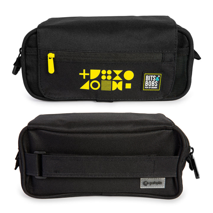 ColePack Fluor - Estuche Triple de 3 Cremalleras con Material Escolar Incluido. Amarillo