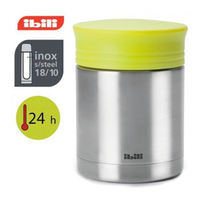 IBILI - Termo para  Alimentos Solidos de 0.45L en Acero Inoxidable. Verde