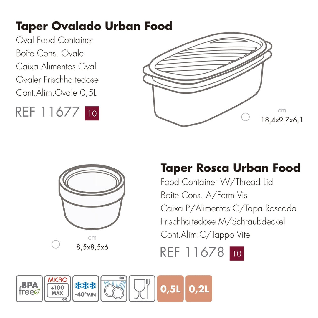 TATAY Kit Bolsa Térmica Porta Alimentos Urban Food y Cubiertos Niquel-Free, Marrón