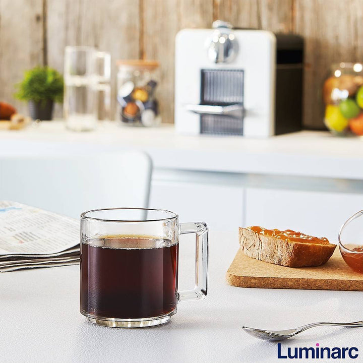 Luminarc Bonne Heure - Taza de Café de 9 cl en Vidrio Templado Extra Resistente