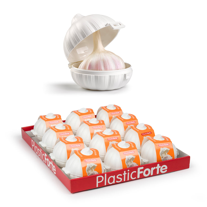 Plastic Forte - Lote de 2 Recipientes Guarda Cebollas y Ajos para Nevera