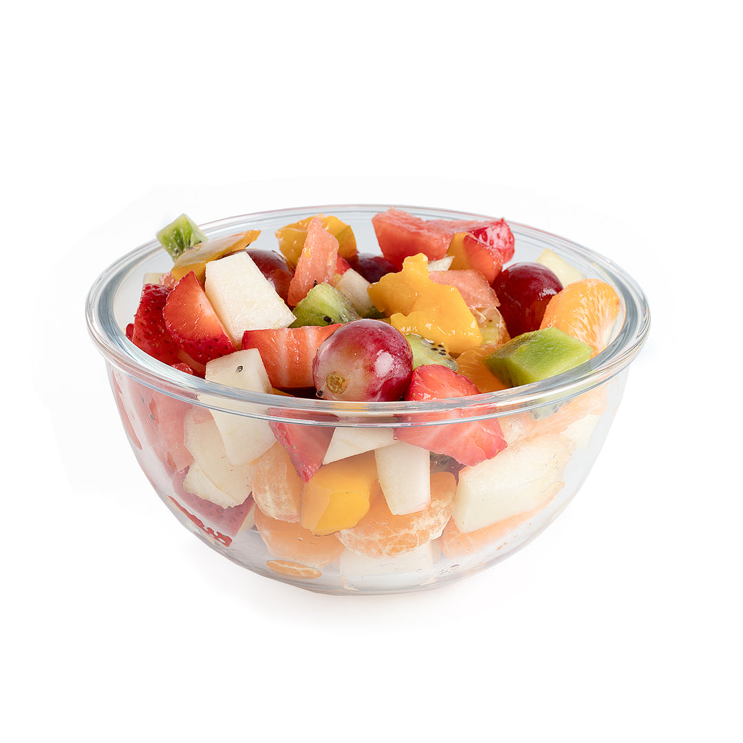 Glasslock Bowl - Ensaladera Hermética Redonda con Tapa de 1L en Vidrio Templado