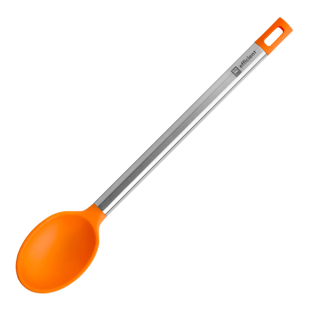 BRA Efficient - Set de 5 Utensilios de Cocina en Silicona con Mango en Acero Inoxidable