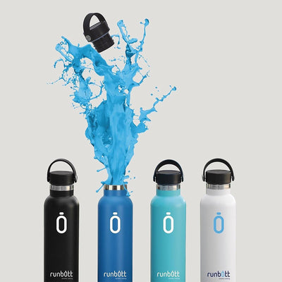 Runbott Sport - Botella Térmica Reutilizable de 0.6L con Interior Cerámico. Antracita