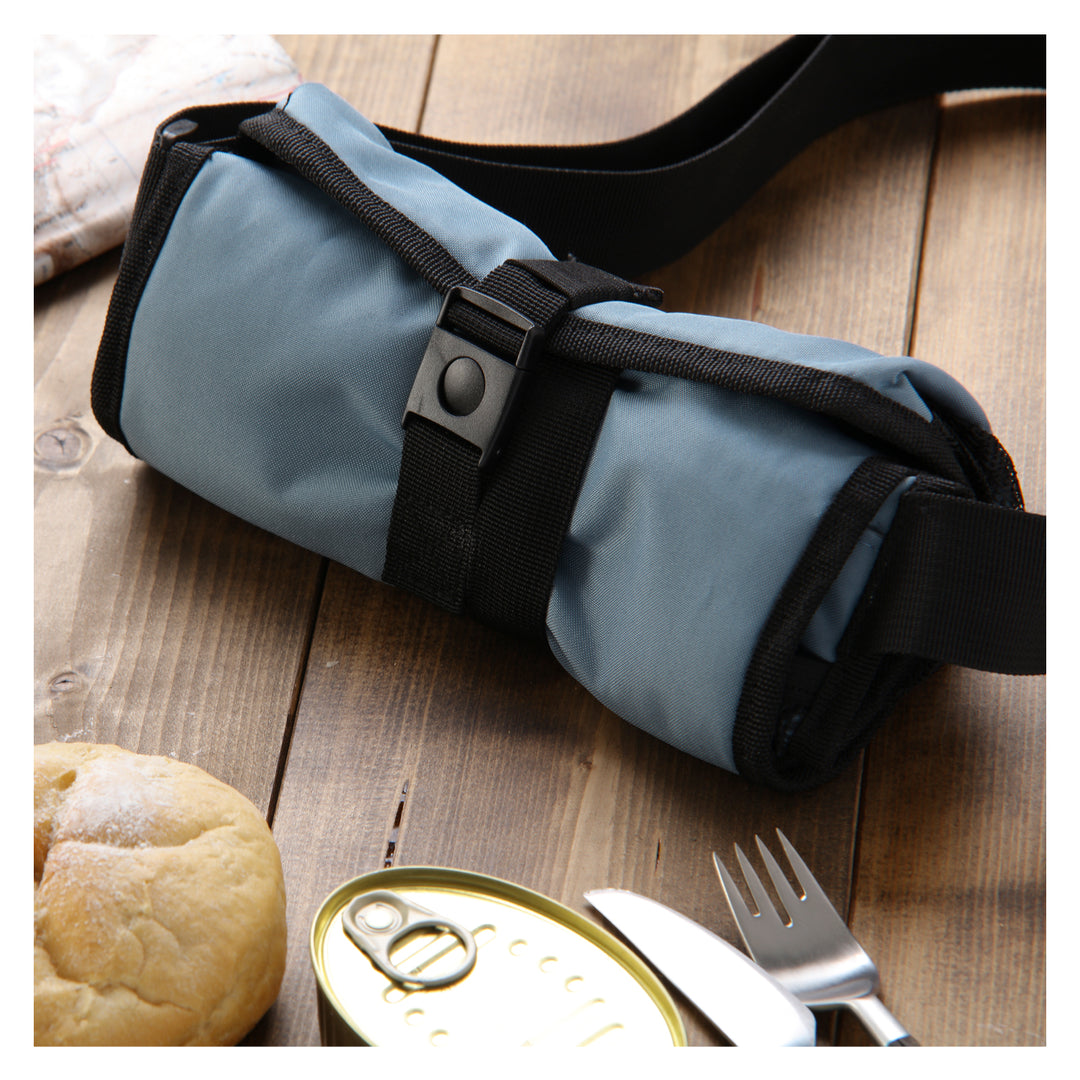 TATAY Urban Roll&Go -  Bolsa Térmica Enrollable 4.2L con Recipientes, Denim Grey