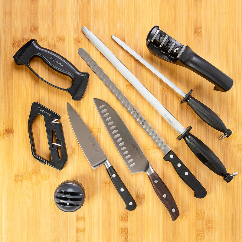  ARCOS Afiladores - Afilador de cuchillos, promedio, negro :  Hogar y Cocina