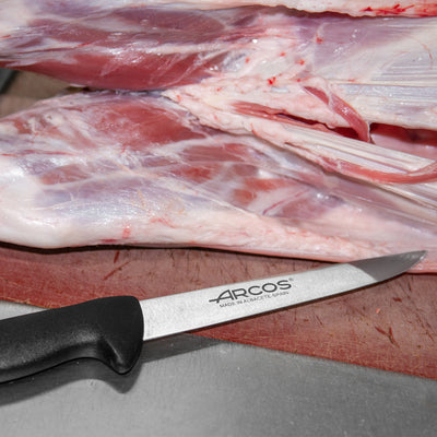 ARCOS Serie 2900 - Cuchillo Profesional Carnicero 25 cm Acero NITRUM. Negro