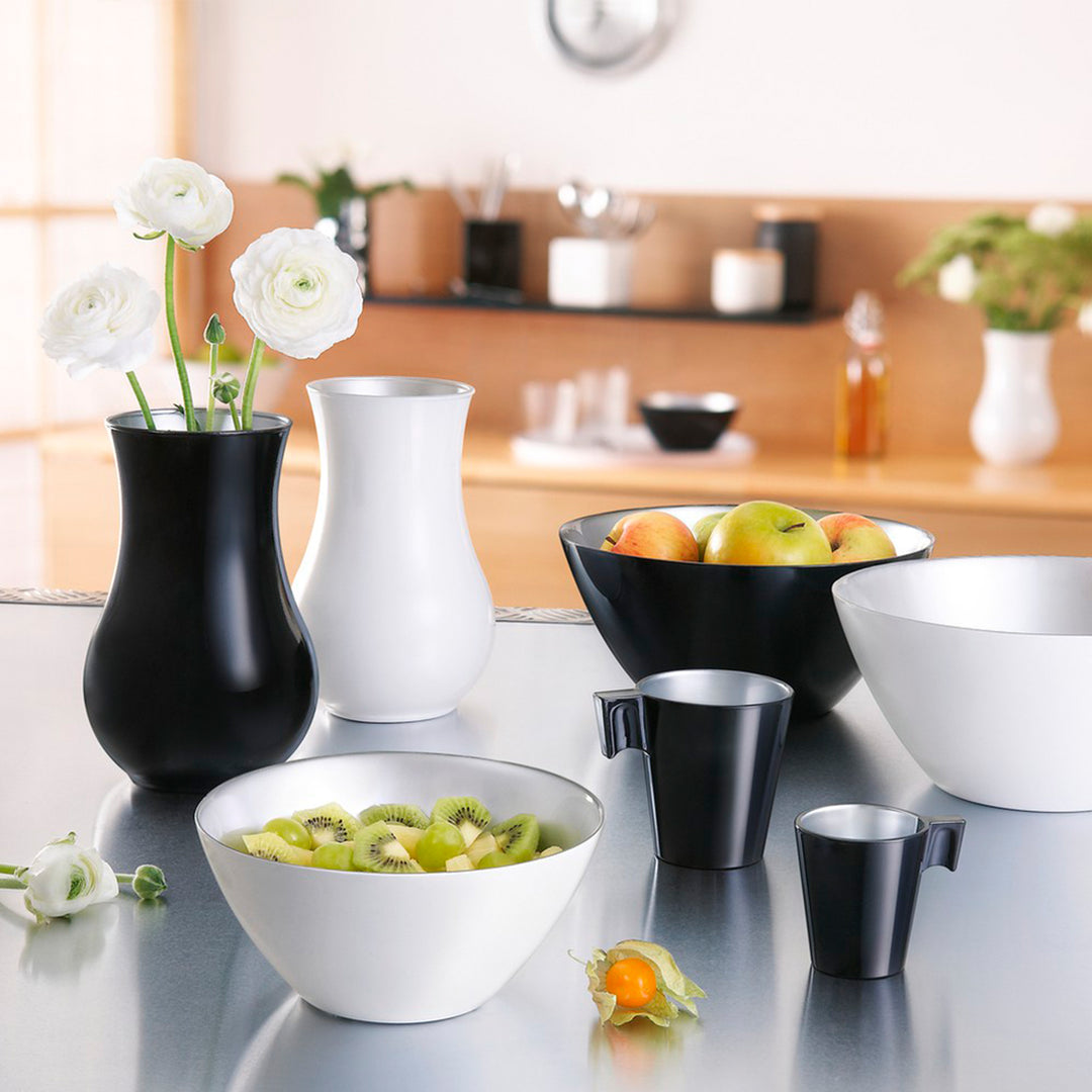 Luminarc Flashy - Juego de 4 Tazas de Desayuno de 25 cl en Vidrio Templado. Green Leaf