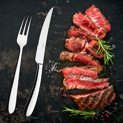 JAY Steak Premium - Set de 12 Cubiertos Chuleteros de 23 cm en Acero Inoxidable