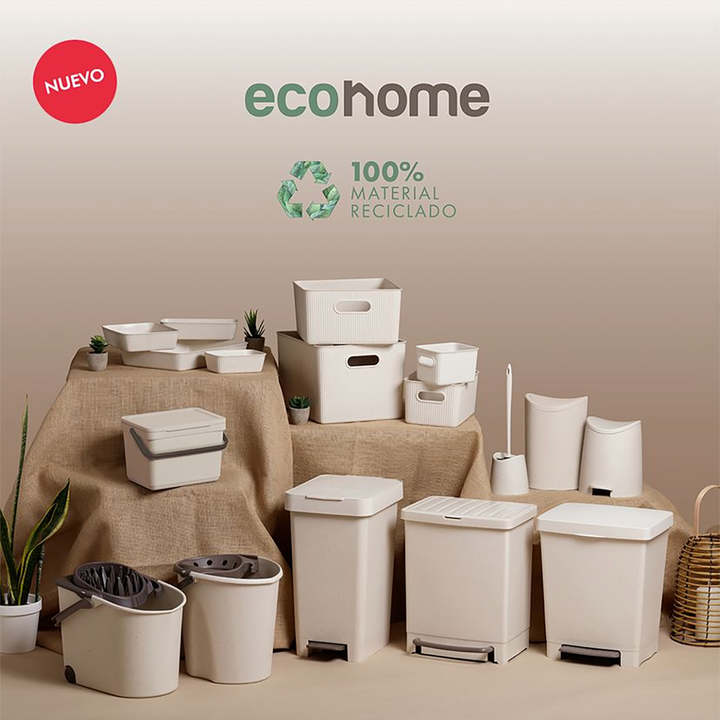 TATAY Cubik - Cubo de Basura 23L con Apertura a Pedal. Deco Home