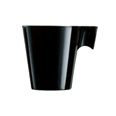 Luminarc Flashy Negro - Taza de Café Expresso en Vidrio Templado Metalizado, 80 ml