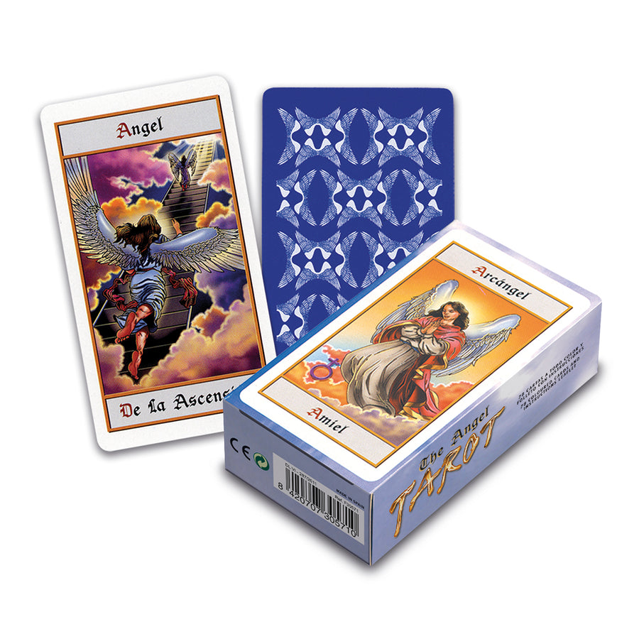 FOURNIER - Baraja de Tarot de Los Ángeles de 78 Cartas. Incluye Instrucciones