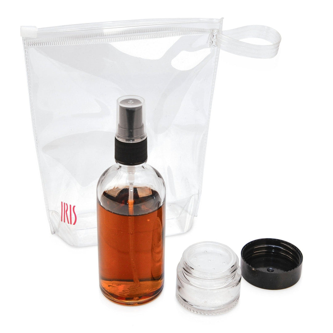 IRIS - Set de Condimentos para Llevar en Vidrio Borosilicato. Incluye Bolsa de Transporte