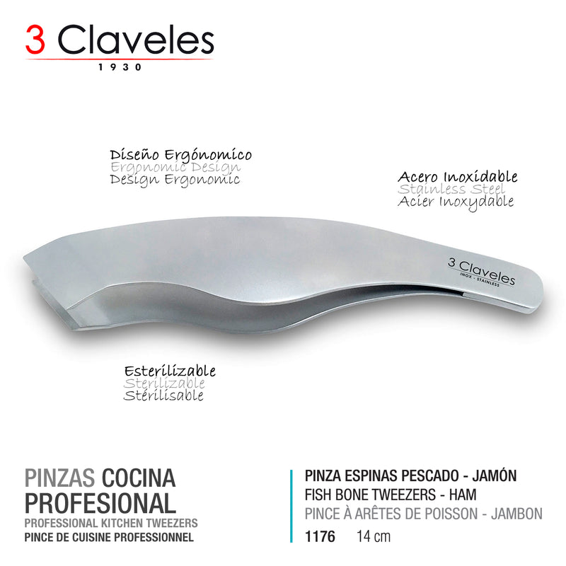 3 Claveles Gourmet - Kit Profesional De Cuchillo Jamonero Deshuesadores  Chaira Y Pinzas con Ofertas en Carrefour