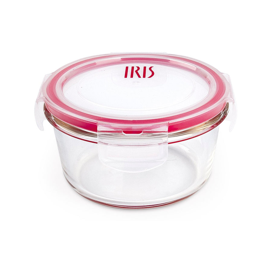 IRIS - Recipiente Redondo Hermético 0.41L en Vidrio Borosilicato