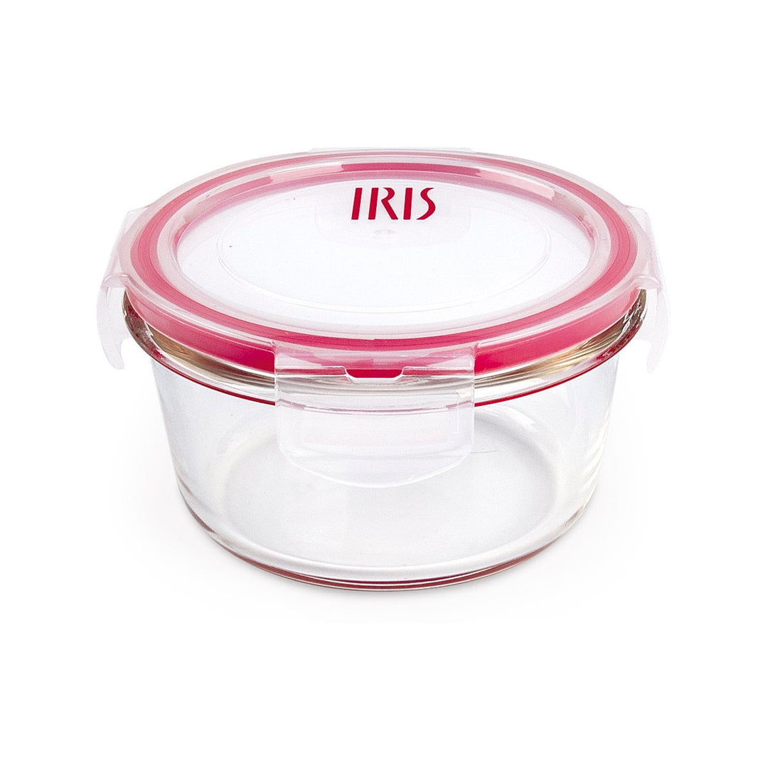 IRIS - Recipiente Redondo Hermético 0.84L en Vidrio Borosilicato