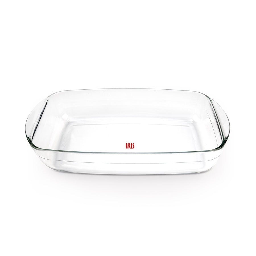 IRIS - Bandeja para Horno Rectangular de 2.6L en Vidrio Borosilicato