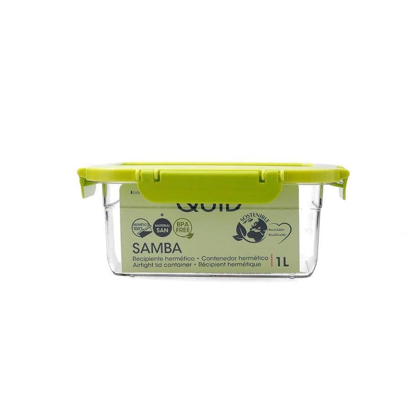 QUID Samba - Recipiente Rectangular de 1L en Plástico Reciclado SAN. V –  PracticDomus