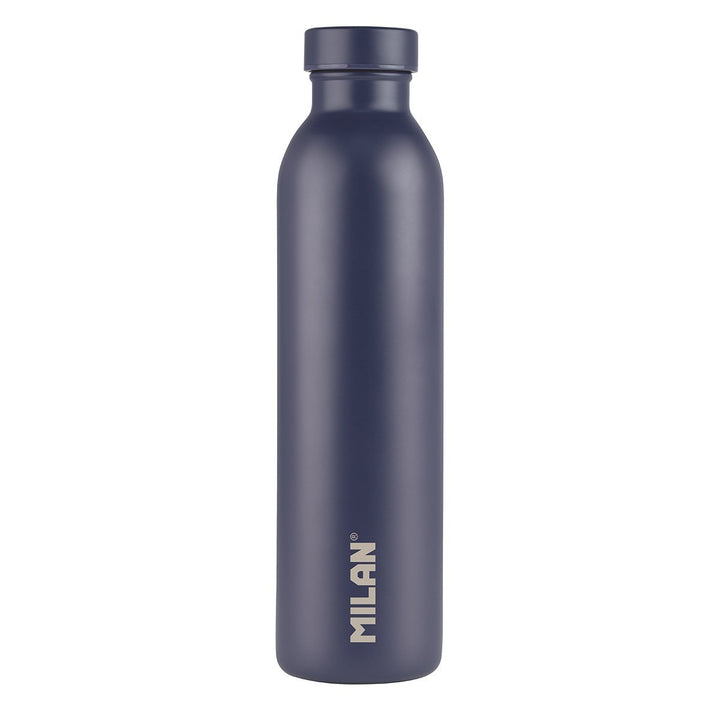 MILAN 1918  - Botella Térmica Reutilizable 0.6L en Acero Inoxidable. Azul