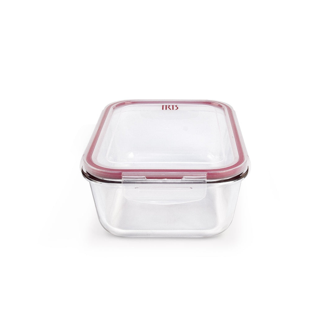 IRIS - Recipiente Rectangular Hermético 1.86L en Vidrio Borosilicato