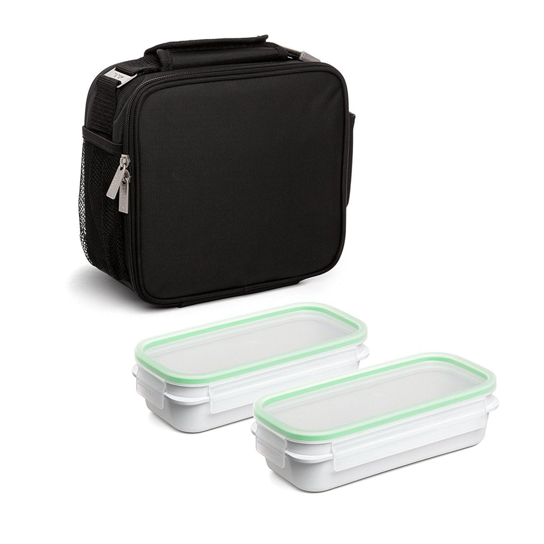 TATAY Urban Food Prime - Bolsa Térmica Porta Alimentos 4.7L con Recipientes. Negro