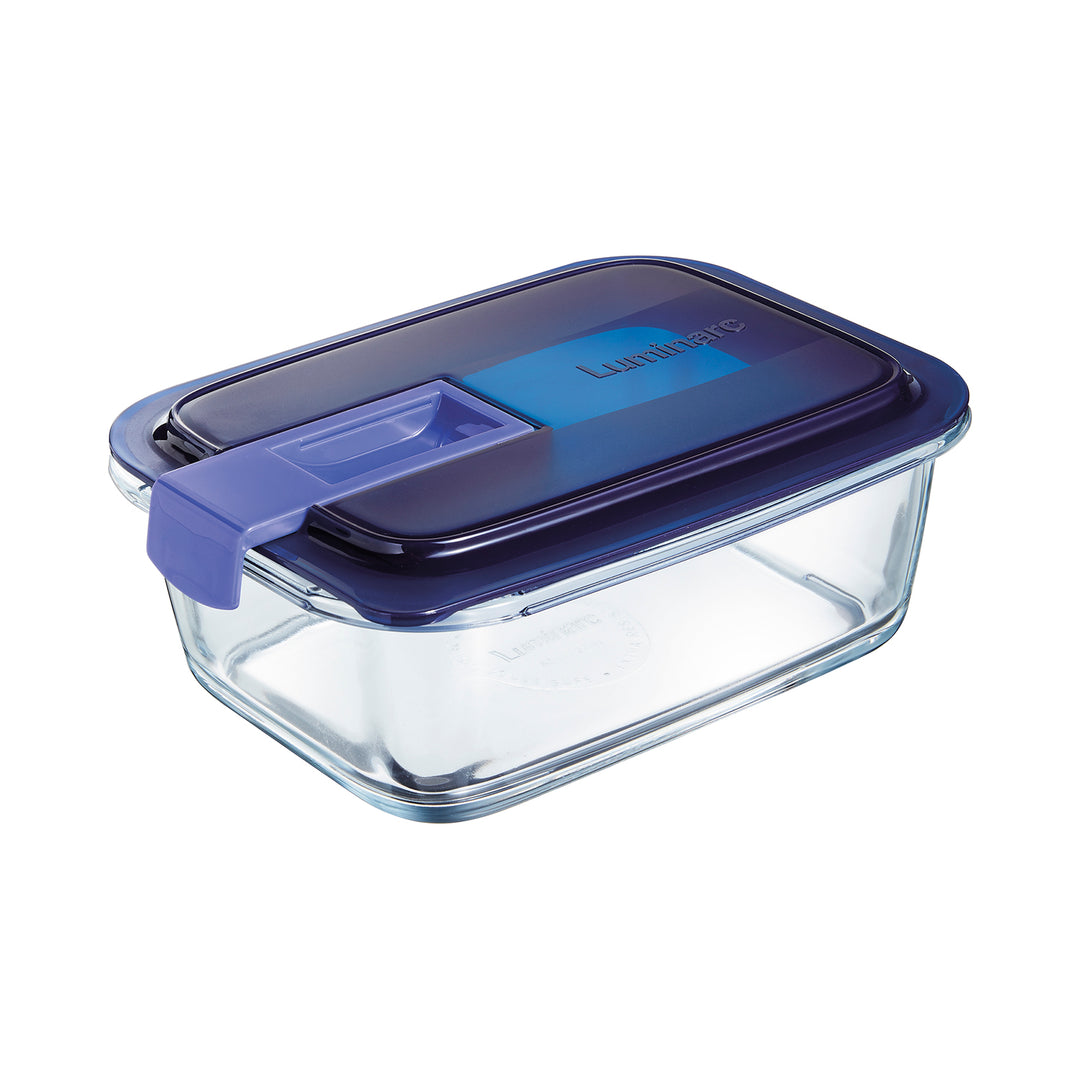 Luminarc 9317420 - Recipiente de Vidrio Hermético Rectangular "Easy Box" 0,82L