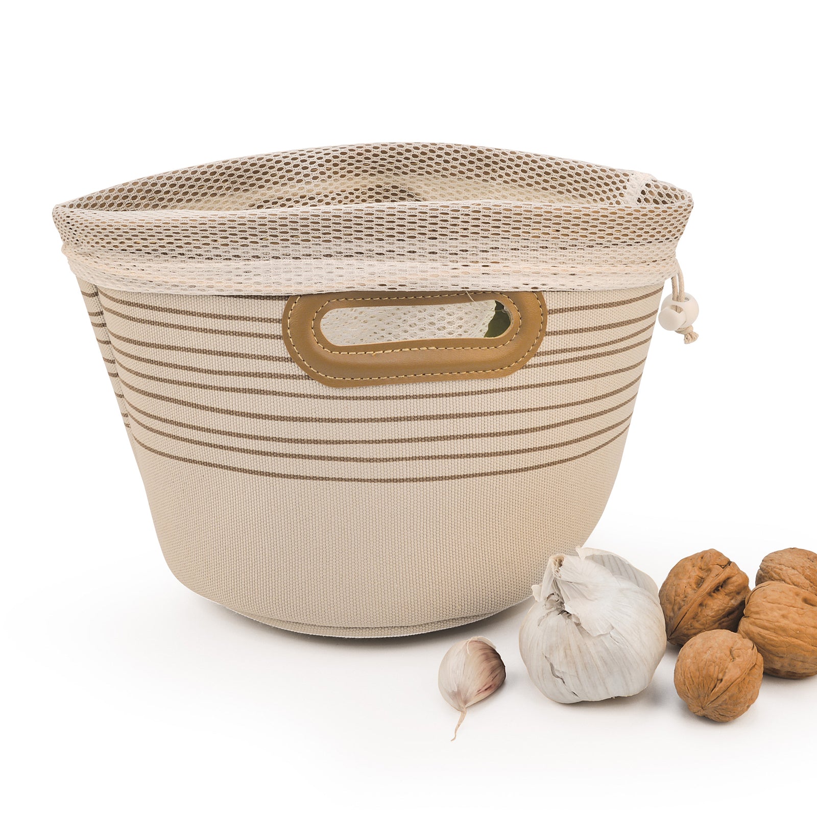 IRIS - Cesta Almacenaje Multiusos 1 Kg con Bolsa de Malla Incluida
