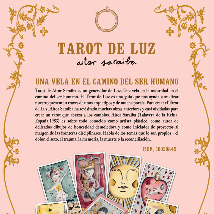 FOURNIER - Baraja de Tarot de Luz por Aitor Saraiba de 78 Cartas