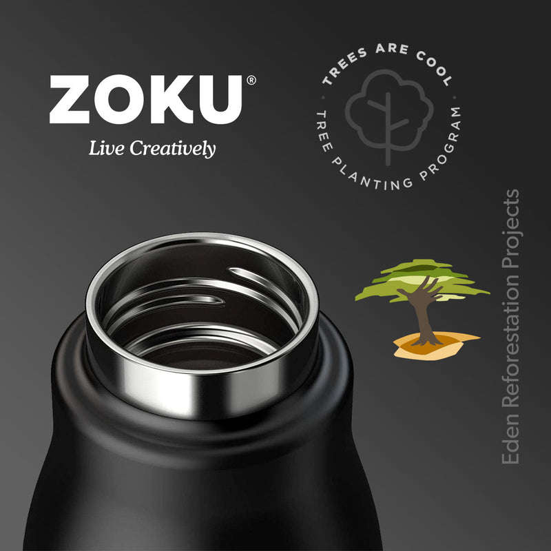 ZOKU PC - Botella Térmica de 0.35L en Acero Inoxidable de Doble Pared